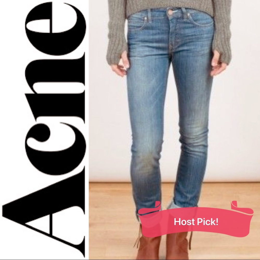 ⭐️HP!x2⭐️ Acne Studios Hex Pure Dark Wash Straight Leg Jeans